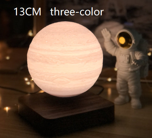 Floating 3D Moon Lamp with Magnetic Levitation – LED Night Light for Home & Office