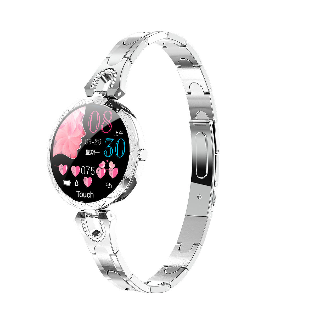 Fashion Women's Smart Watch with Heart Rate Monitor, Waterproof Fitness Tracker, and Health Monitoring