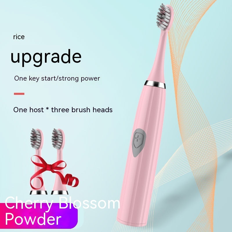 Electric Toothbrush - Rechargeable Electric Toothbrush with 3 Brush Heads – Self-Cleaning, Waterproof & USB Charging