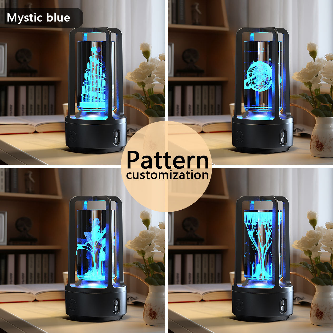 Creative 2 in 1 Acrylic Crystal Lamp with Bluetooth Speaker Perfect Gift for Any Occasion Touch Night Lamp