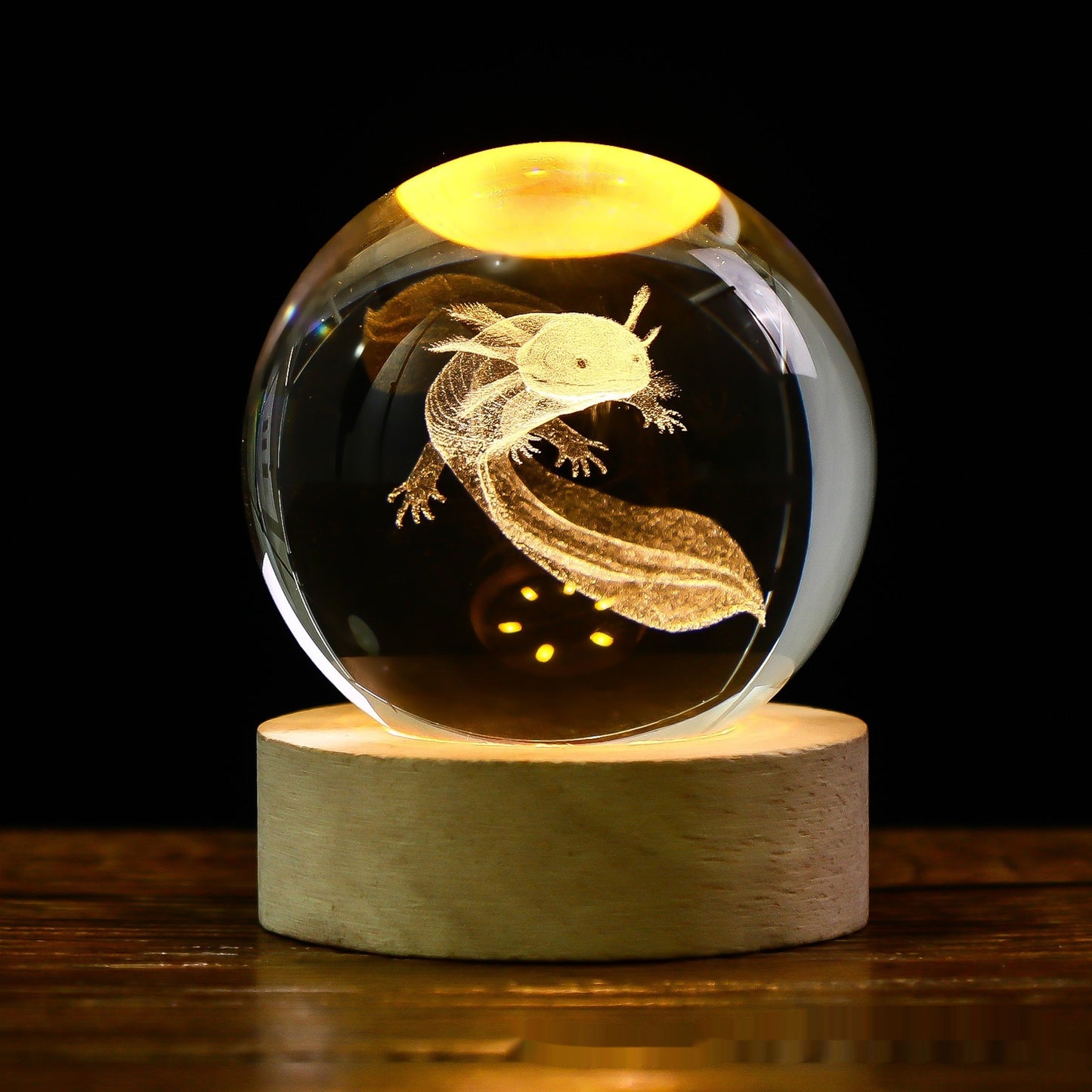 Moon Crystal Ball - 3D Crystal Ball Night Light – Luminous Starry Sky & Planets Projection moon Lamp