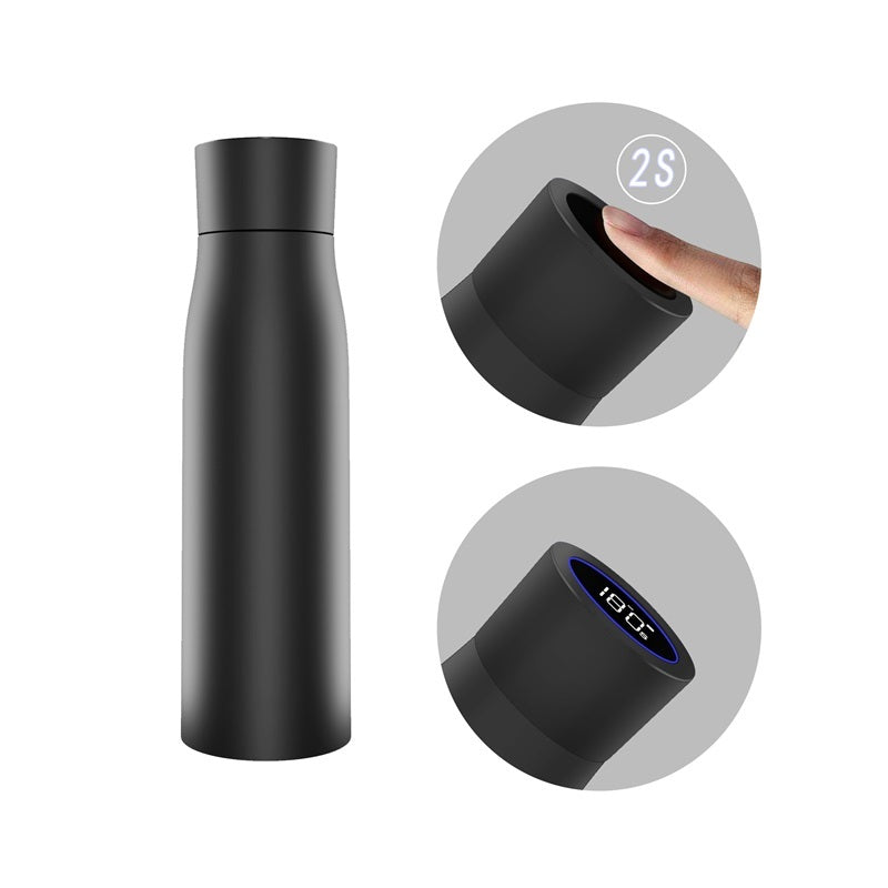 Smart Thermal Water Bottle, Smart Temperature Display Insulated Cup, Stainless Steel Vacuum Insulated Cup, Leak-Proof Travel Tumbler