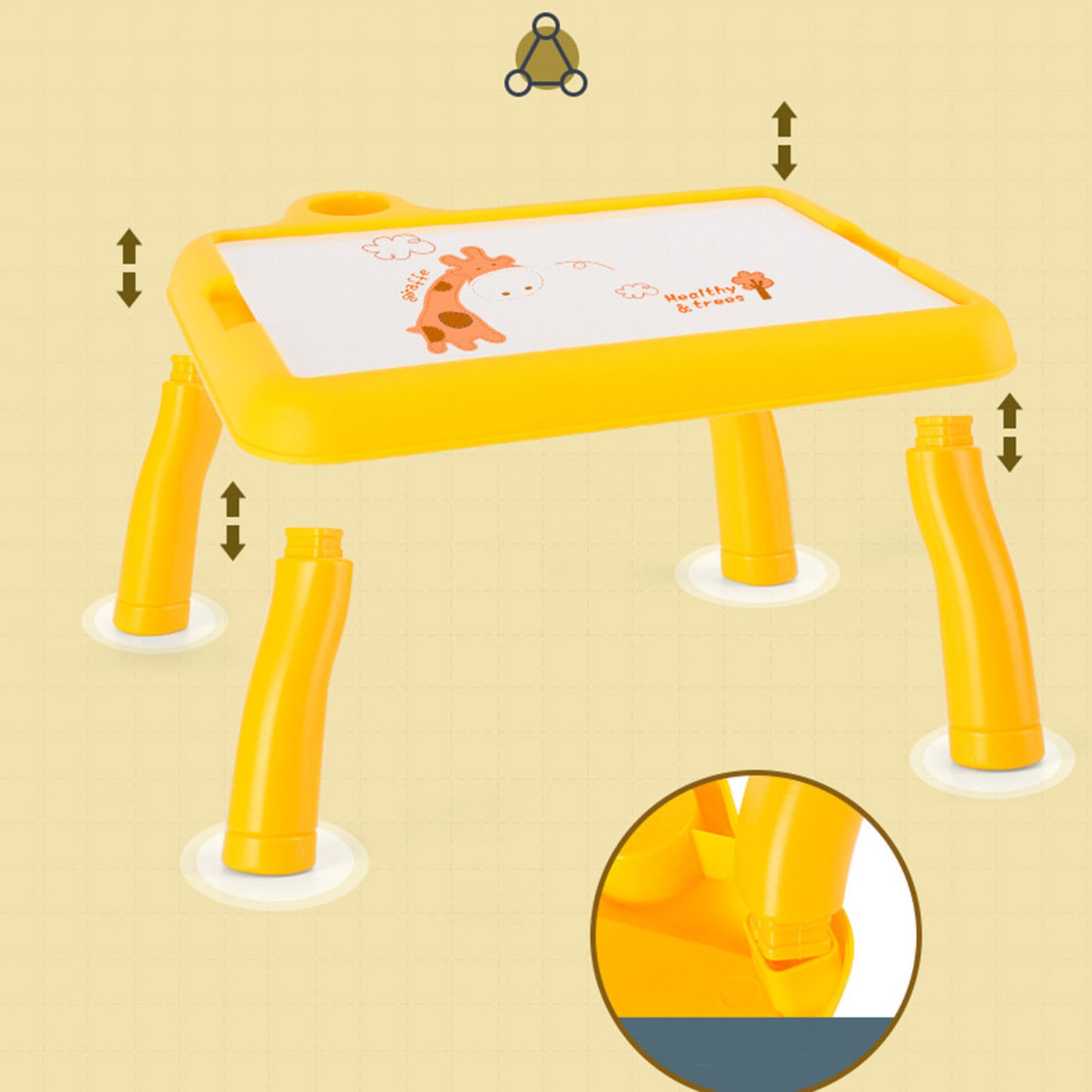 Children LED Projector Art Drawing Table - Kids LED Projector Drawing Table Interactive Art and Learning Desk