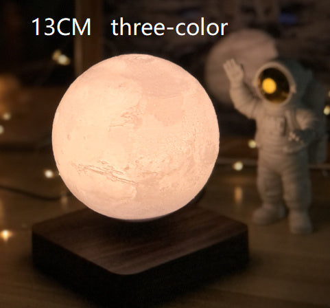 Floating 3D Moon Lamp with Magnetic Levitation – LED Night Light for Home & Office