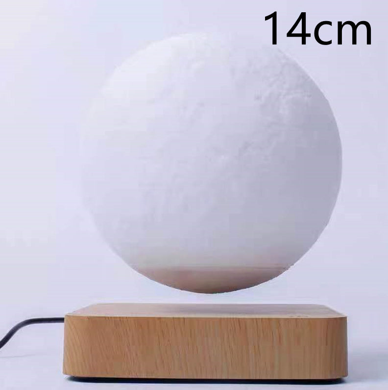 Floating 3D Moon Lamp with Magnetic Levitation – LED Night Light for Home & Office