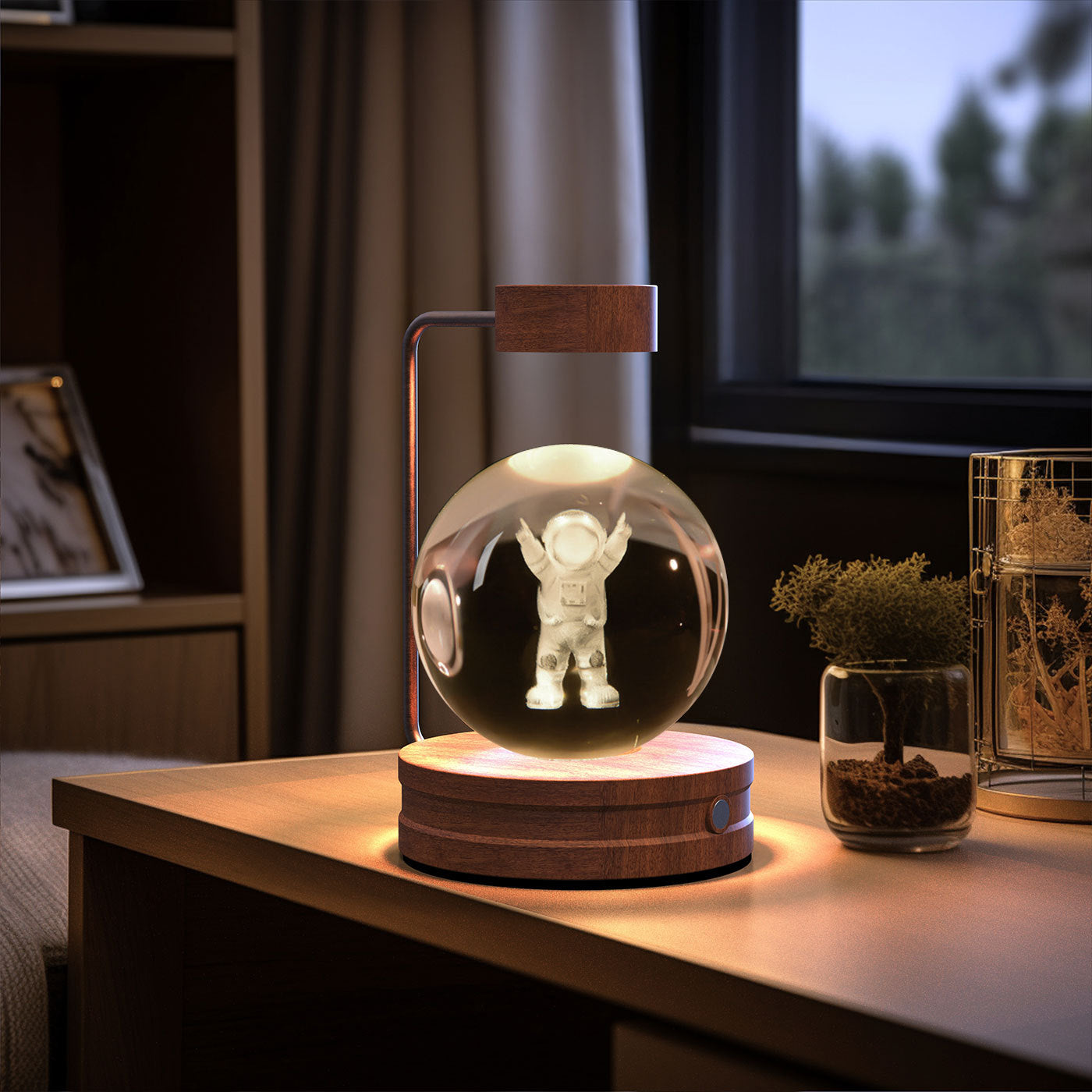 3D Crystal Dinosaur Night Light – USB Powered, Warm Glow, Perfect Birthday Gift & Bedroom Decor