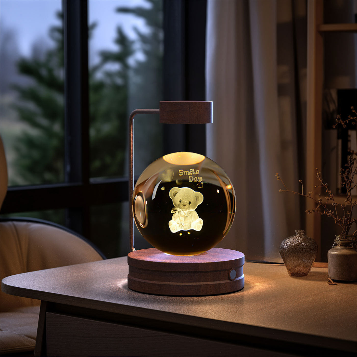 3D Crystal Dinosaur Night Light – USB Powered, Warm Glow, Perfect Birthday Gift & Bedroom Decor