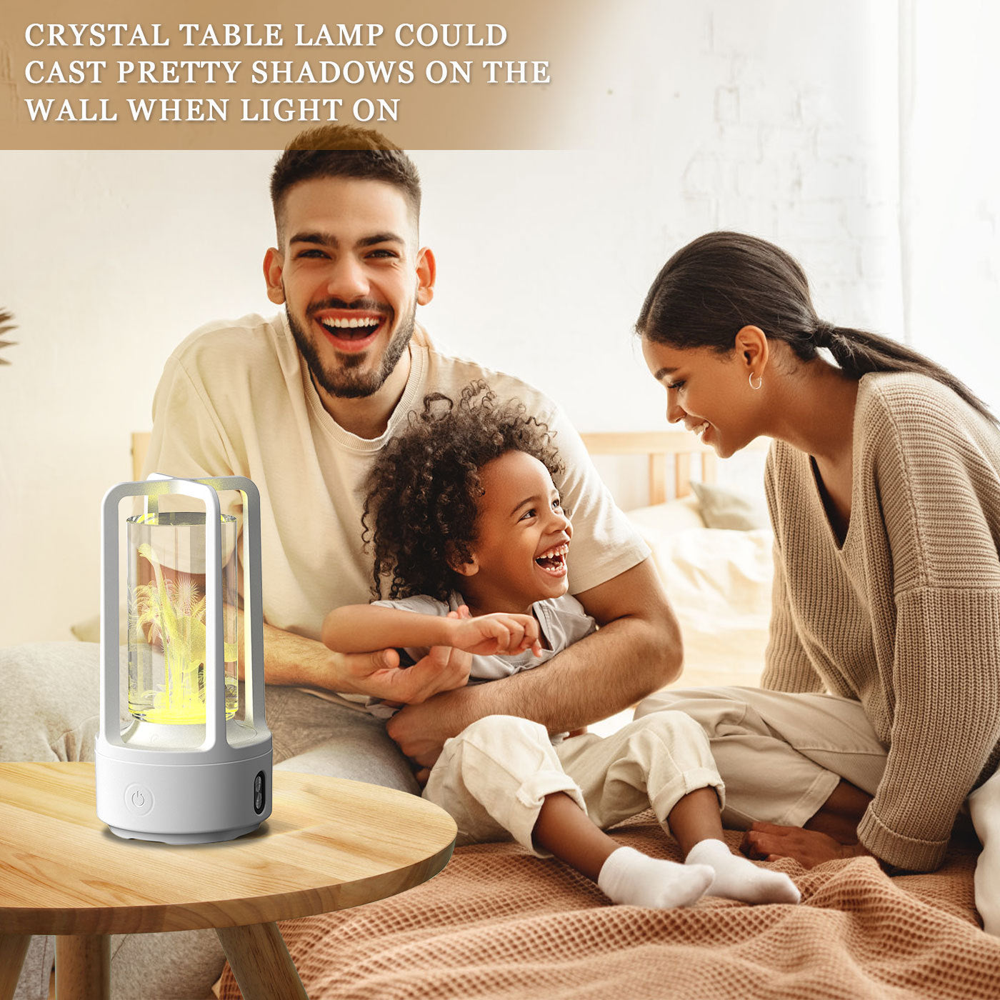 Creative 2 in 1 Acrylic Crystal Lamp with Bluetooth Speaker Perfect Gift for Any Occasion Touch Night Lamp