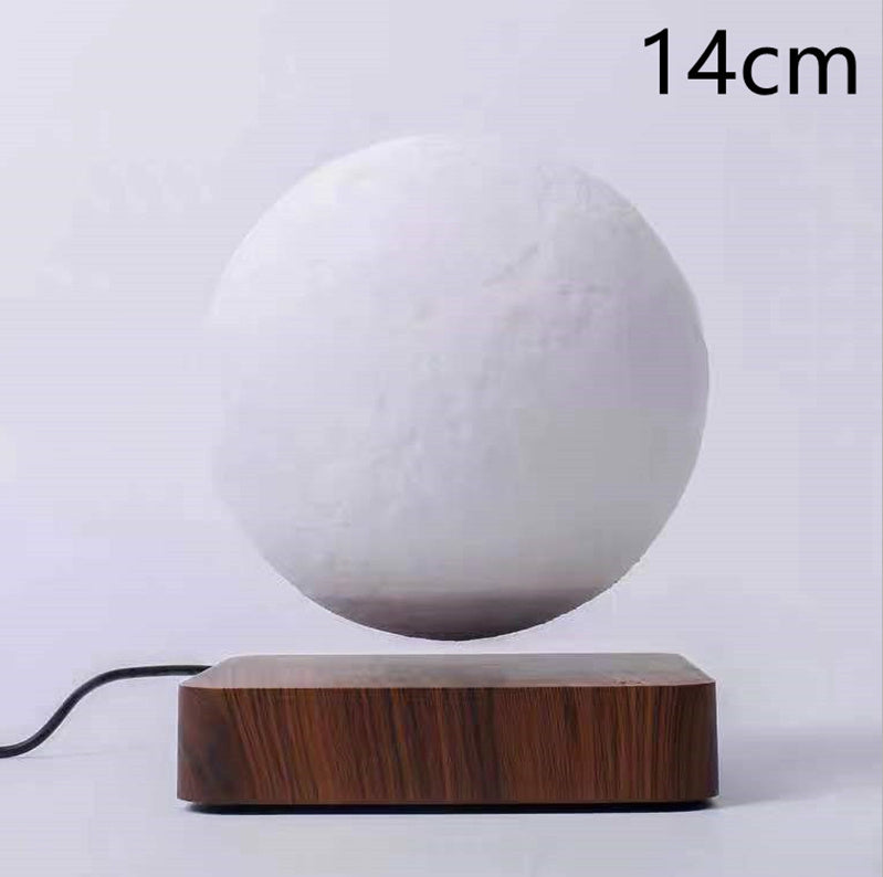 Floating 3D Moon Lamp with Magnetic Levitation – LED Night Light for Home & Office