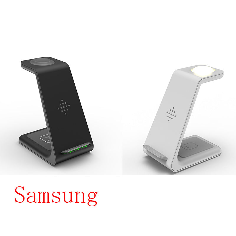 3 in1 Wireless Fast Charging Station Wireless Charger Stand Wireless Quick Charge Dock– Multi-Device Stand for Phone, Watch & Earbuds