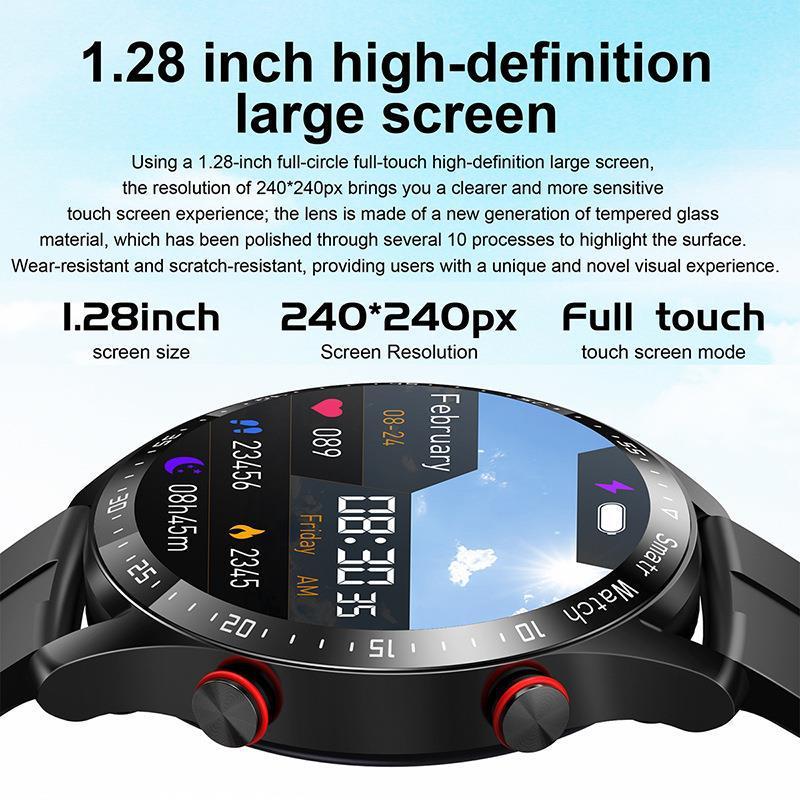 Smart Watch Smart Pro ECG PPG Fitness Watch with Bluetooth and Stainless Steel Strap