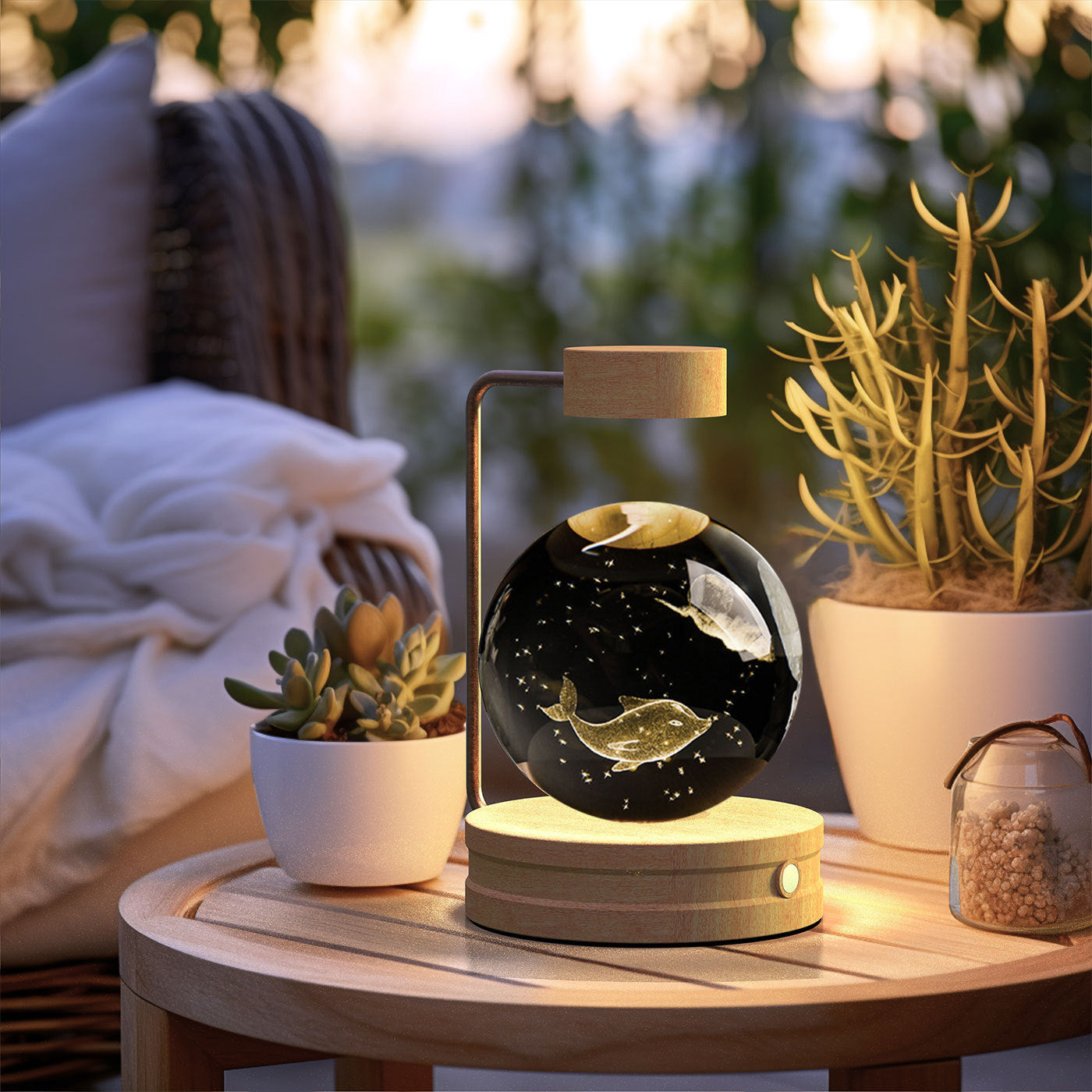 3D Crystal Dinosaur Night Light – USB Powered, Warm Glow, Perfect Birthday Gift & Bedroom Decor