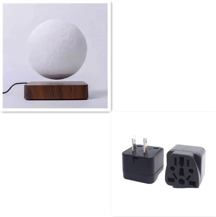 Floating 3D Moon Lamp with Magnetic Levitation – LED Night Light for Home & Office