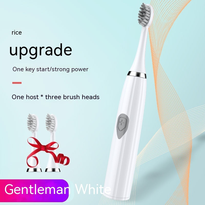 Electric Toothbrush - Rechargeable Electric Toothbrush with 3 Brush Heads – Self-Cleaning, Waterproof & USB Charging